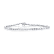 4.00 Carat Round Diamond Tennis Bracelet set in 14K White Gold