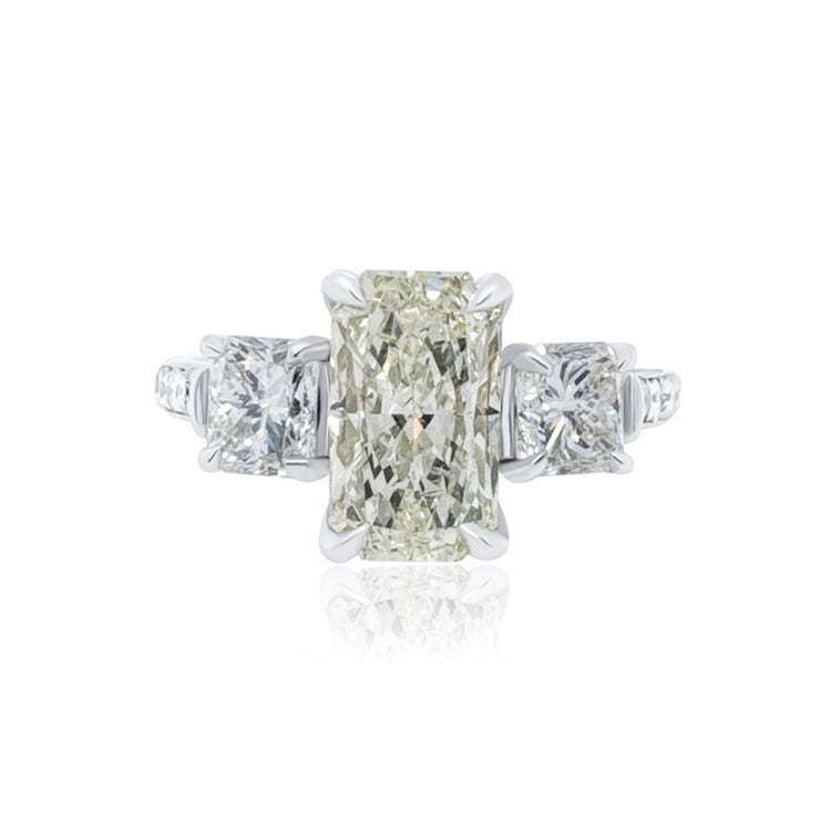 Radiant Cut Diamond Three Stone Ring