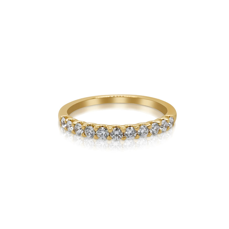 0.35 Carat Natural Diamond Band in 14K Yellow Gold