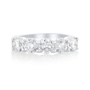 2.00 Carat Natural Diamond 5 Stone Band In 14K White Gold