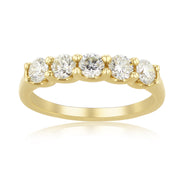 0.75 Carat Natural Diamond Band in 14K Yellow Gold