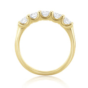 0.75 Carat Natural Diamond Band in 14K Yellow Gold