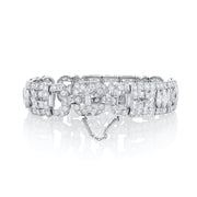 11.00 Carat Marquise and Baguette Diamond Art-Deco Bracelet set in Platinum