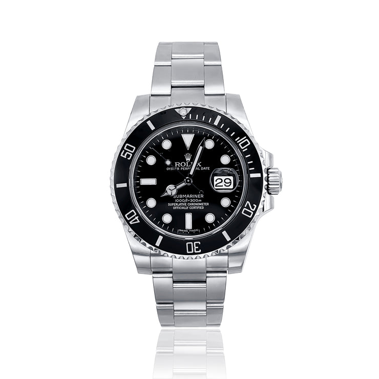 Pre-Owned Rolex Men’s Submariner Black Dial