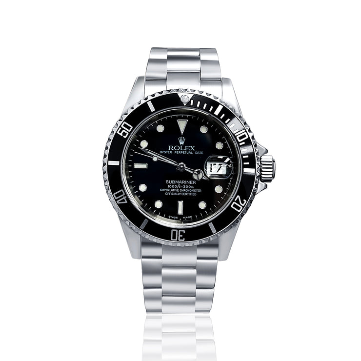 Pre-Owned Rolex Submariner with Black Dial Stainless Steel