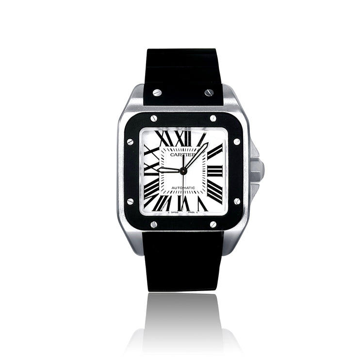 Pre-Owned Cartier Santos Watch Stainless Steel