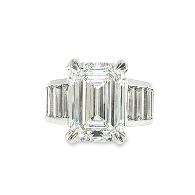 Emerald Cut Lab Grown Diamond Ring