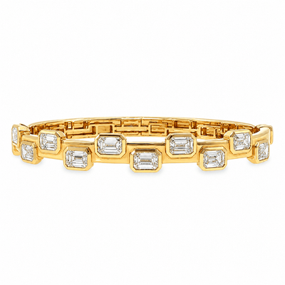 Lab Grown Diamond East West Bezel Bracelet