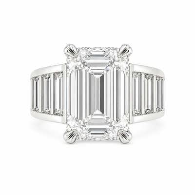 Emerald Cut Lab Grown Diamond Ring