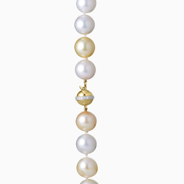 Natural South Sea Multicolor Pearls Necklace - The Diamond Factory