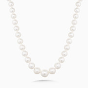 Natural South Sea White Pearl Necklace - The Diamond Factory