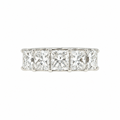 Princess Natural Diamond Five Stone Ring