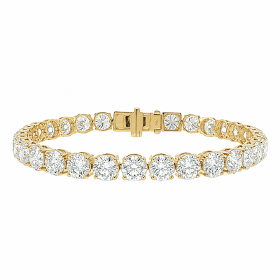Round Lab Grown Diamond Tennis Bracelet