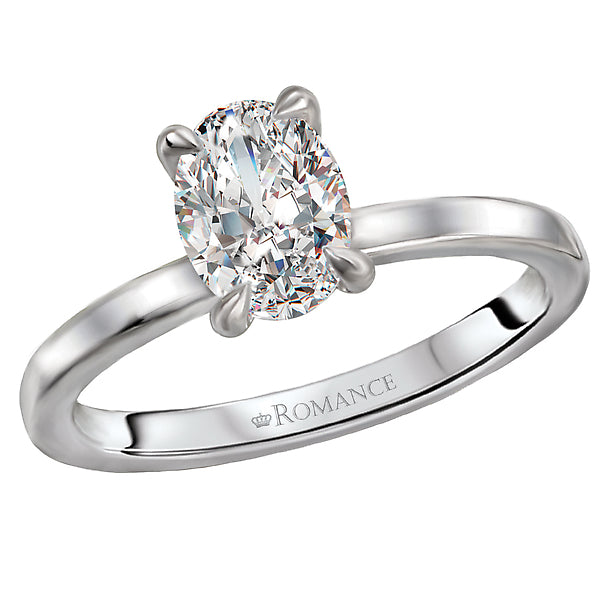 Oval Shape Solitaire Engagement Ring Setting