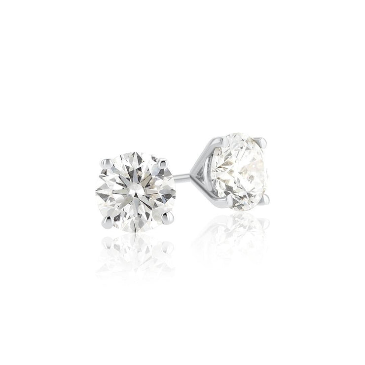 1.94 Carats Natural Diamond Stud Earrings - The Diamond Factory