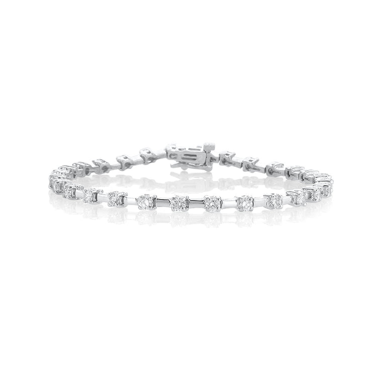2.00 Carats Natural Diamond Tennis Bracelet - The Diamond Factory