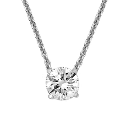.25 Carats Round Natural Diamond Solitaire Pendant