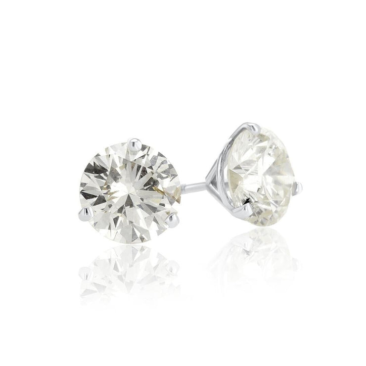 2.77 Carats Natural Diamond Stud Earrings - The Diamond Factory