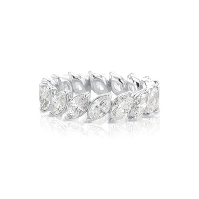 3.23 Carats Natural Diamond Marquise Diagonal Eternity Band