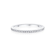 .50 Carat Diamond Wedding Band in 14K White Gold - The Diamond Factory