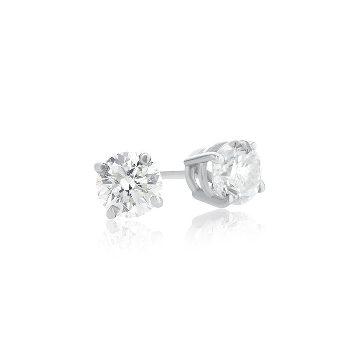 .90 Carats Natural Diamond Stud Earrings - The Diamond Factory