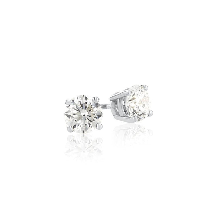 .96 Carats Natural Diamond Stud Earrings - The Diamond Factory