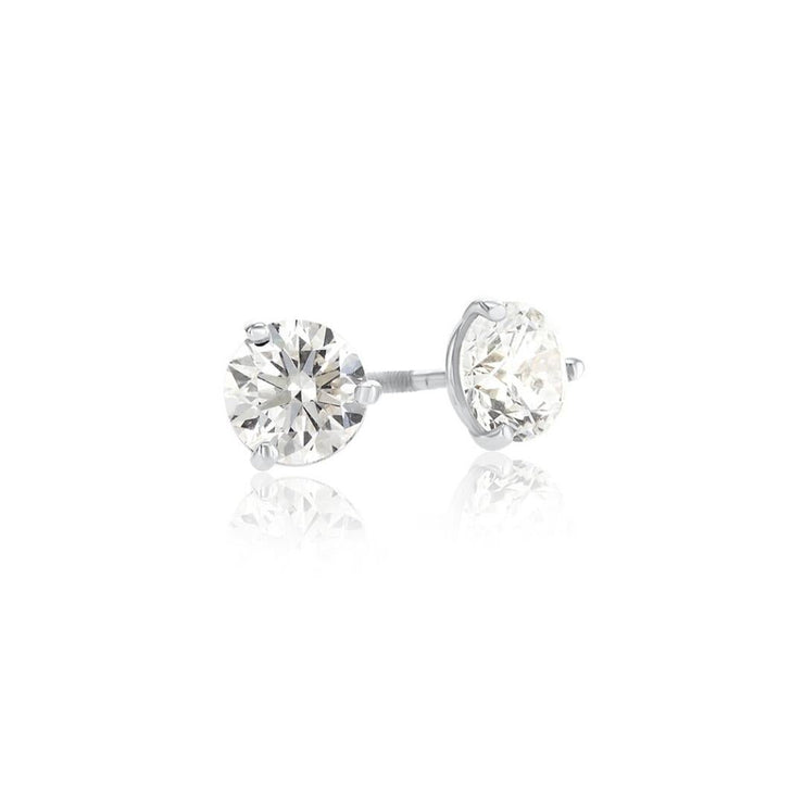 .98 Carats Natural Diamond Stud Earrings - The Diamond Factory