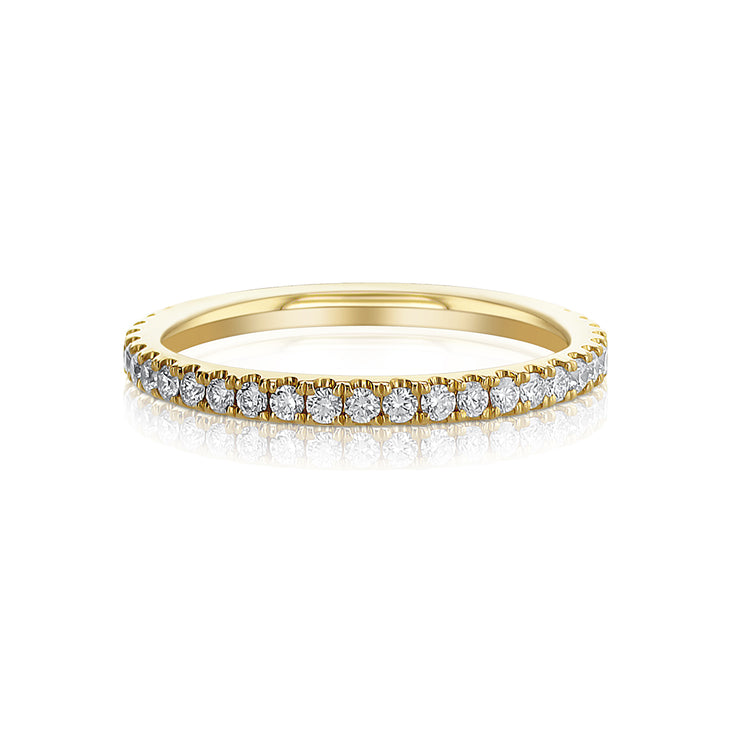 0.51 Cttw Round Diamond 18K Yellow Gold Eternity Band