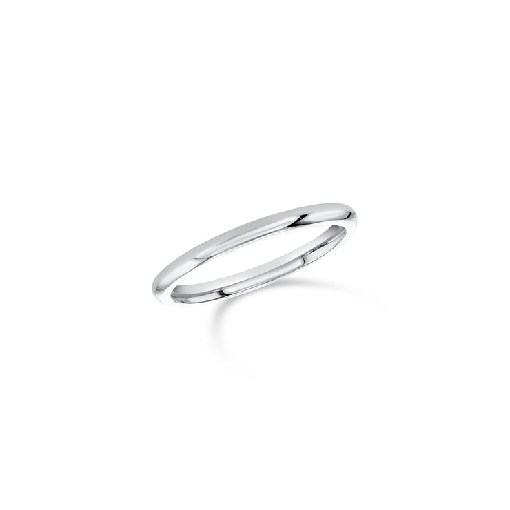 Platinum Vintage Ladies Wedding Ring, Size J.5 / 5.25. - Ruby Lane