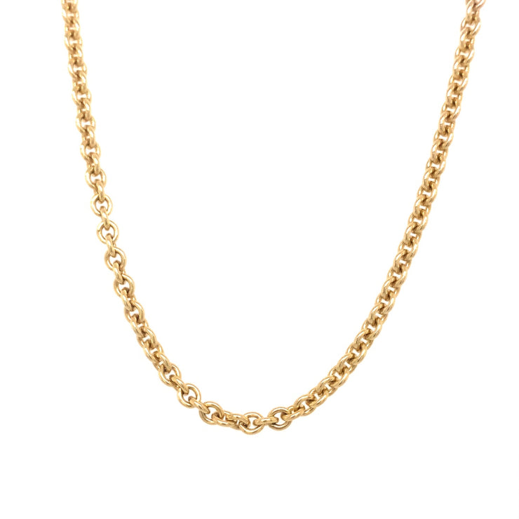 2.0MM Cable Chain 14K Yellow Gold 20" 9.2 PW
