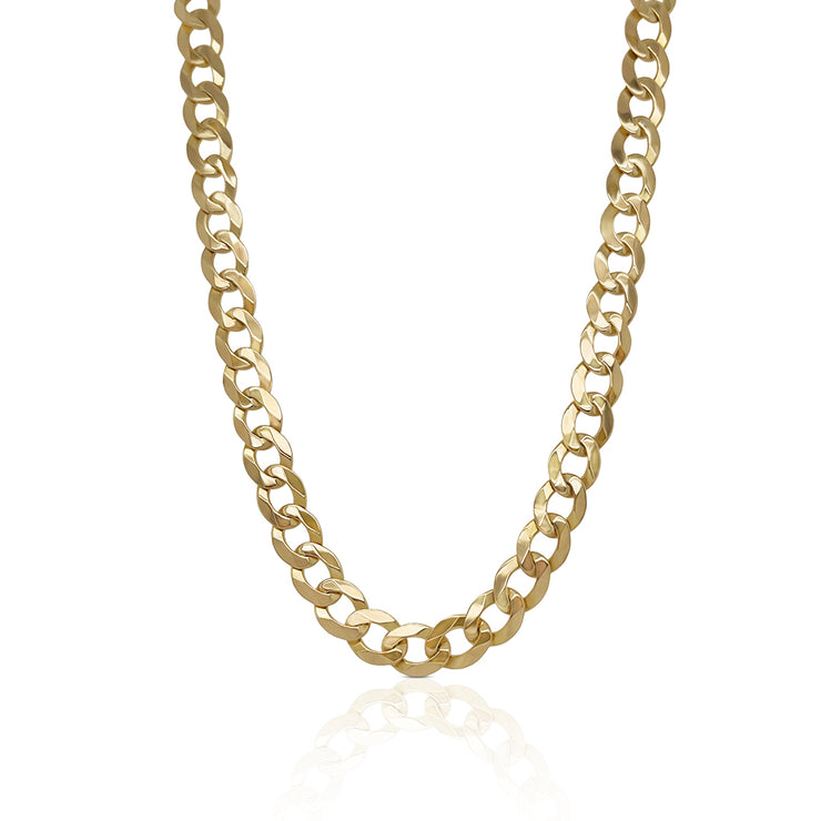 10.8 dwt Cuban Link Chain 14K Yellow Gold Estate Necklace