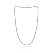 4.75 mm 22'' 14K White Gold Link Chain