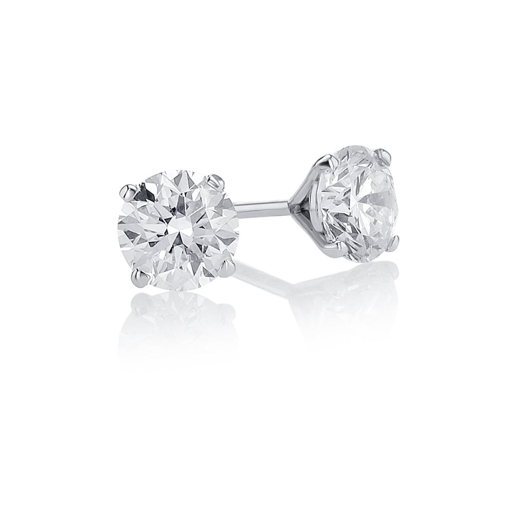 1.05 ct. tw. Diamond Round Cut Earring Studs | AE14-018