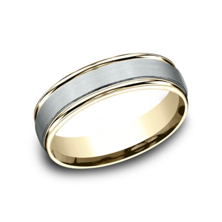 Men's 14K Gold Two Tone Band
