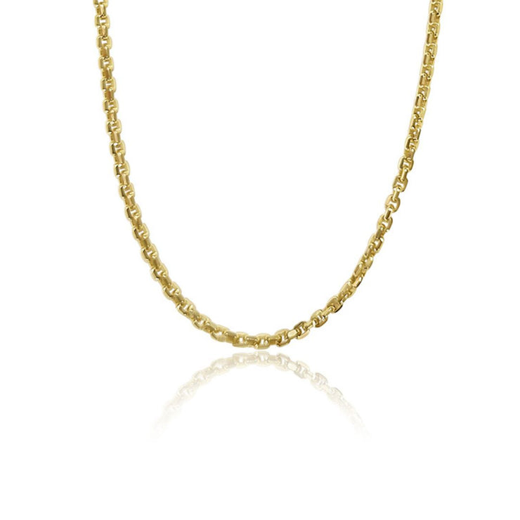 4.75 mm 22'' 14K Yellow Gold Link Chain