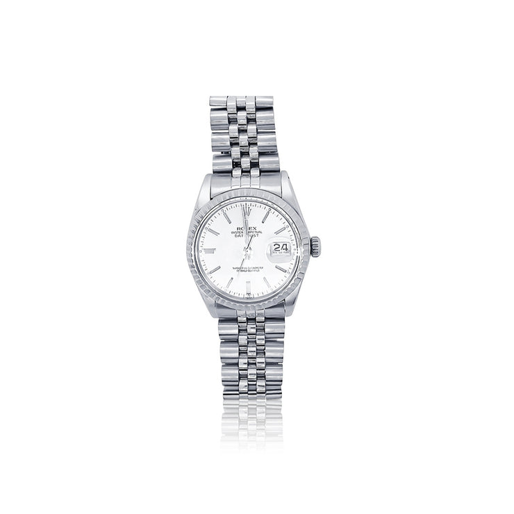 Pre-Owned Rolex Ladies Oyster Perpetual Datejust Fluted Bezel Watch