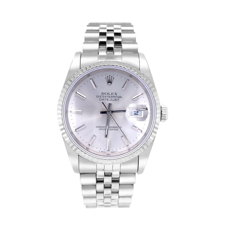 Pre-Owned Rolex 18K White Gold & Stainless Steel Gent's Oyster Perpetual Datejust Watch