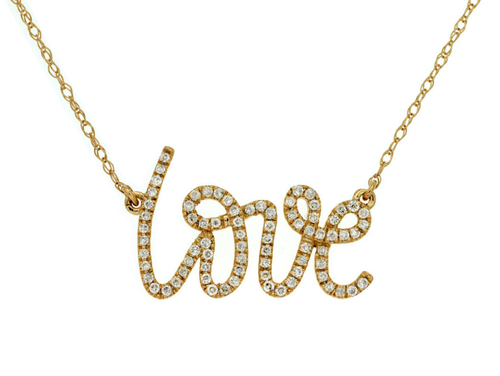 Yellow Gold Diamond Pendants & Necklaces - Diamonds Factory