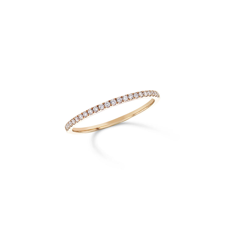 0.13 Cttw Round Diamond Stackable Band set in 14K Rose Gold
