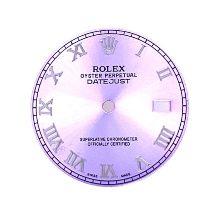 Pre - Owned Rolex Purple Datejust Dial - The Diamond Factory